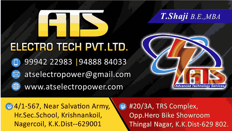 ATS Electro Tech Solar Panel Dealers in Thingal Nagar